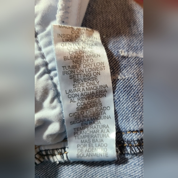 Democracy Womens's Denim Embroidered Pencil Skirt Floral Size 16 Vintage Y2K - Picture 7 of 7